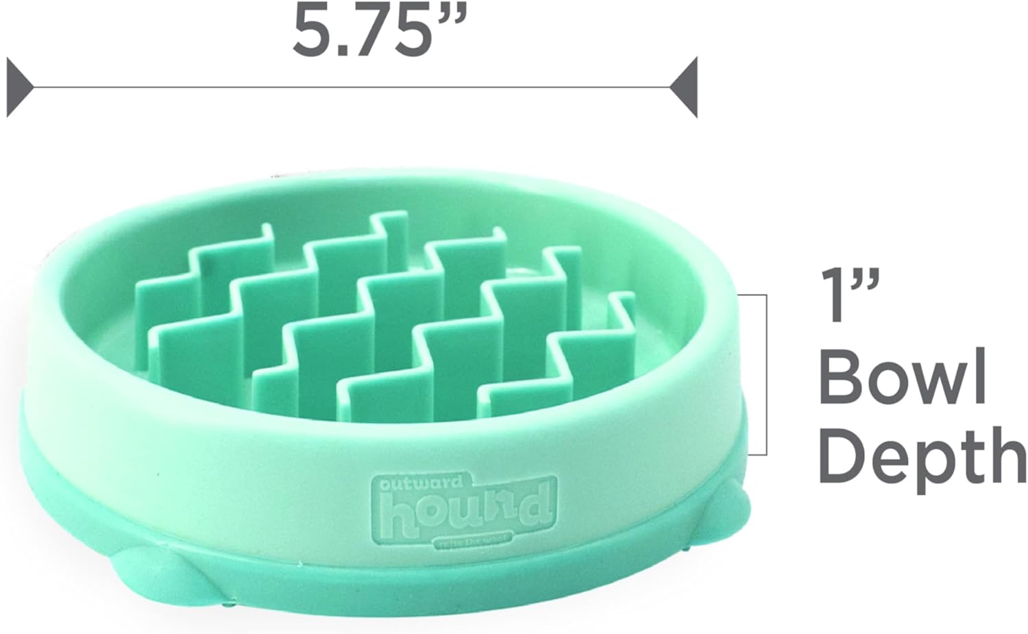 Small Slow Feeder Bowl for Puppies & Cats – Slows Eating, Slip Resistant, Durable (Mint) - Image 7
