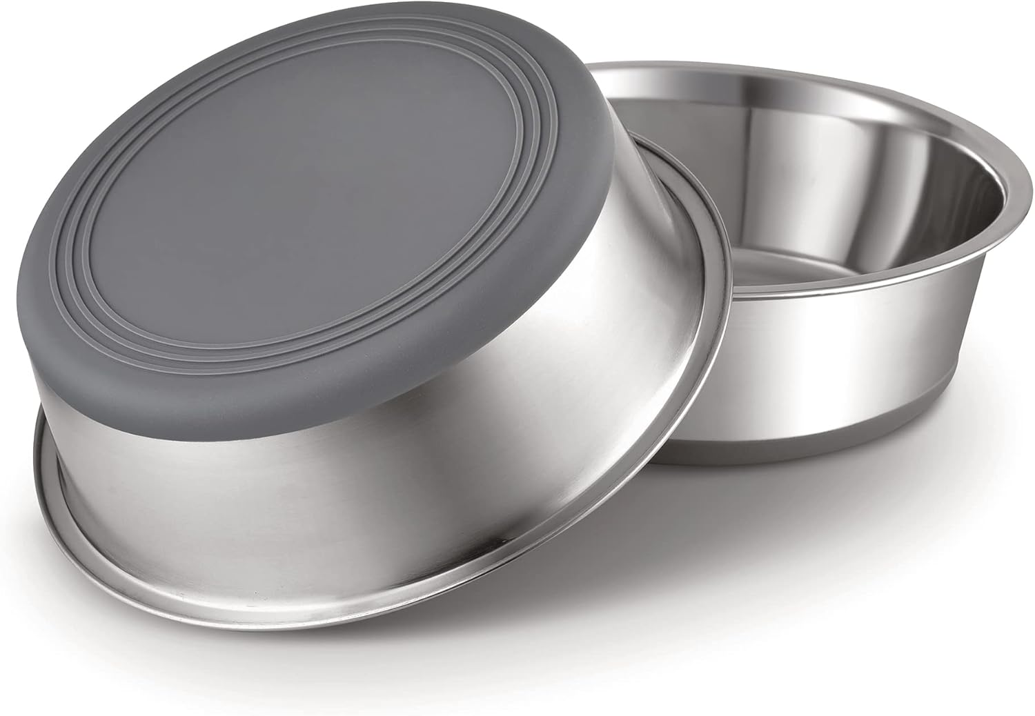 Stainless Steel Metal Dog Bowls, 900ml, 2 Pack